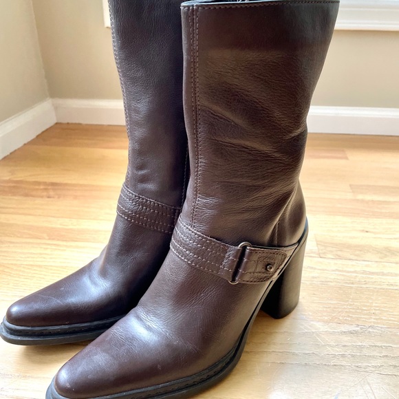 MIA Vintage Leather Mid-Calf boots - Picture 2 of 5